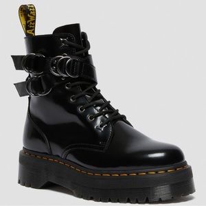 Dr martens JADON HARDWARE LEATHER PLATFORM BOOTS